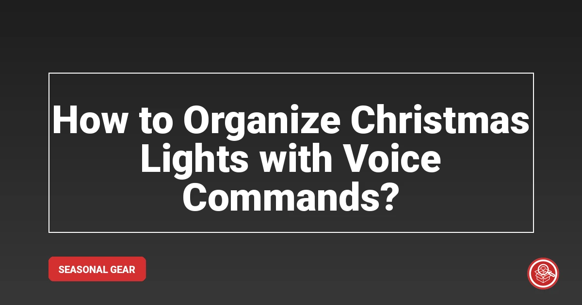 How to Organize Christmas Lights with Voice Commands?