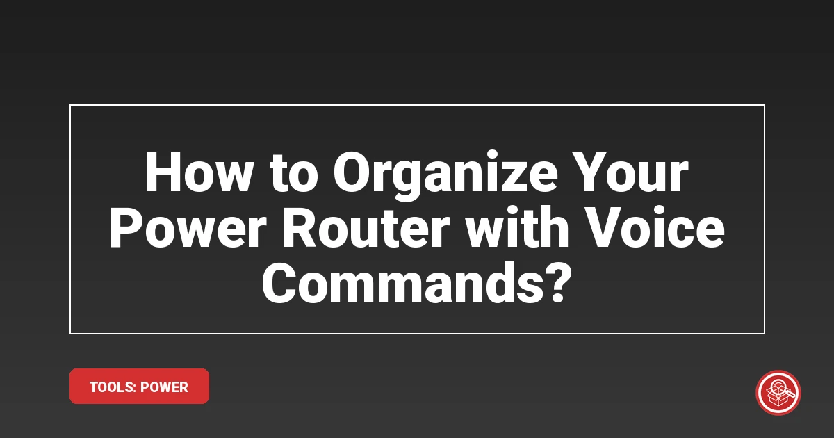 How to Organize Your Power Router with Voice Commands?