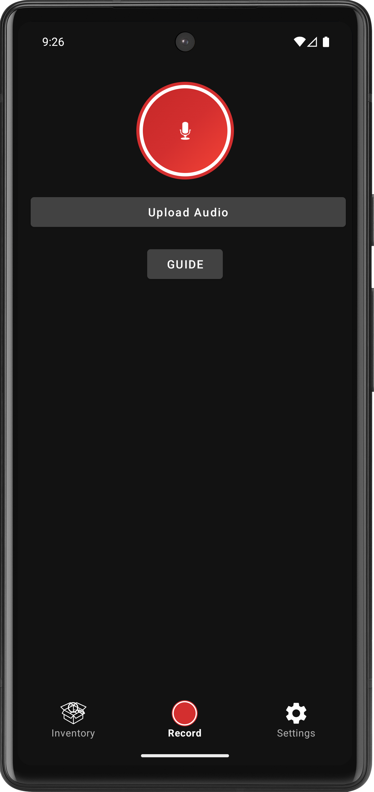 SmartStow Voice Recording